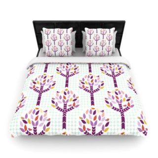 Orchid Spring Tree by Pellerina Woven Duvet Cover by KESS InHouse