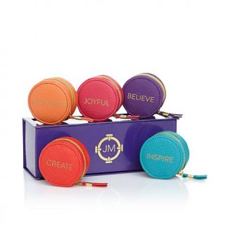 JOY Luxe 5 piece Zippered Round Pouch Set with Gift Box   7818865