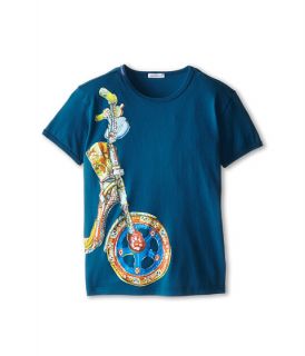 dolce gabbana motorcycle wheel tee big kids blue