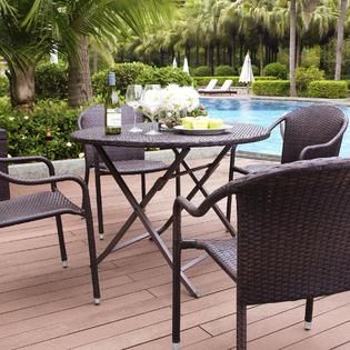 Crosley Outdoor  Palm Harbor 5 Piece Café Dining Set