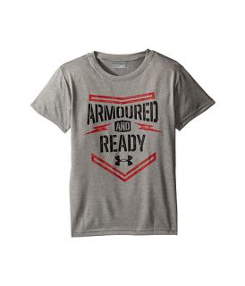 Under Armour Kids Armoured and Ready Short Sleeve (Little Kids/Big Kids) True Grey Heather