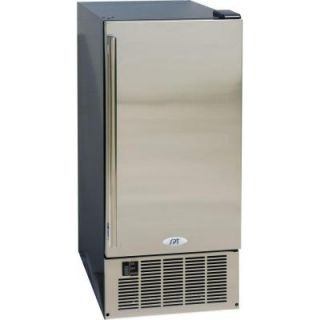 SPT 14.6 in. 50 lb. Built In Ice Maker in Stainless and Black IM 600US