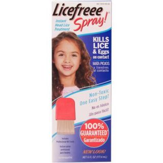 Licefree Spray Instant Non Toxic Head Lice Treatment, 6 oz