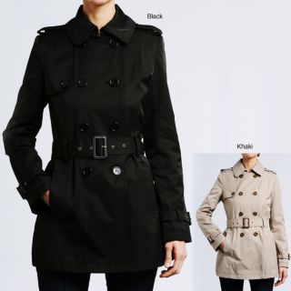Tommy Hilfiger Womens Double breasted Cotton Trench Coat  