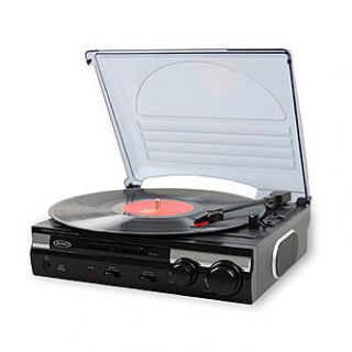 Jensen 3 Speed Stereo Turntable with Built In Speakers and Speed