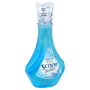 Scope Outlast Mouthwash, Long Lasting Peppermint, 25.4 fl oz (750 ml