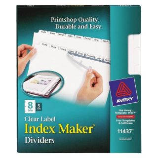 Avery® Index Maker Label Dividers with 8 Tab Letter   (5 Per Set