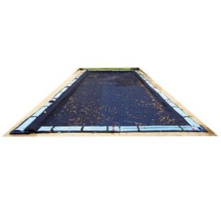 Blue Wave 20 ft. x 40 ft. Rectangular Black Leaf Net In Ground Pool Cover BWC564