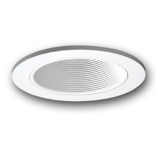 All Pro 6 in White Baffle Recessed Lighting Trim