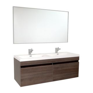 Fresca Largo Gray Oak Double Bathroom Vanity   13034124  
