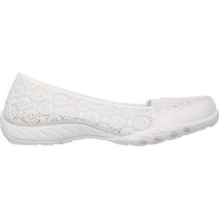 Womens Skechers Relaxed Fit Breathe Easy Pretty Factor White