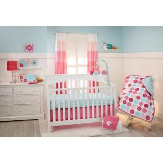 Little Bedding by NoJo Tickled Pink 3 Piece Crib Bedding Set