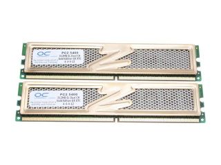OCZ Gold 1GB (2 x 512MB) 240 Pin DDR2 SDRAM DDR2 667 (PC2 5400) Dual Channel Kit Desktop Memory Model OCZ26671024ELGEGXT K