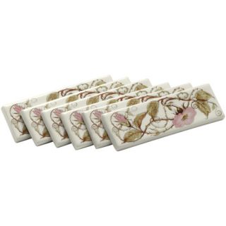 Briar Rose 6 x 2 Decorative Strip Tile, English Roses On Biscuit