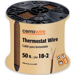 Cerrowire 50 ft. 18/2 Brown Solid Thermostat Wire 210 1002BR