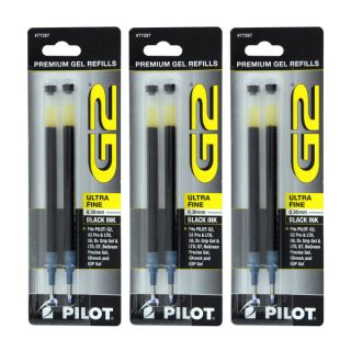 Pilot G2, Dr. Grip Gel ExecuGel G6, Q7 Rollerball Gel Ink Pen Refills
