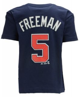 Majestic Kids Freddie Freeman Atlanta Braves Player T Shirt   Sports