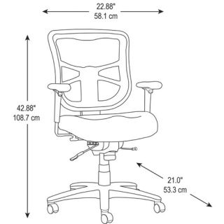 Mid Back Mesh Conference Chair with Arms by Bush Business Furniture