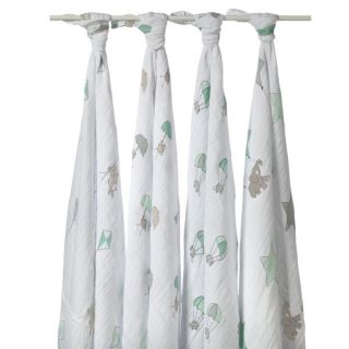 aden + anais Muslin Swaddle Blankets in Up Up and Away (Pack of 4)