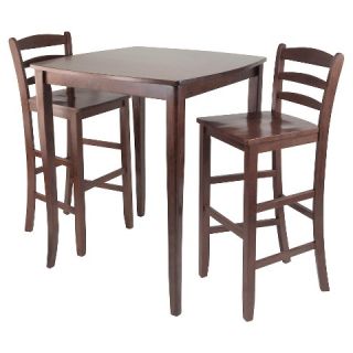 Piece Inglewood Set High Table with Ladder Back Bar Stools Wood