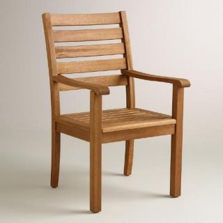 Wood Praiano Outdoor Dining Armchair