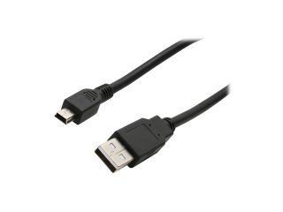 BYTECC USB2 6MIN 6 ft. Black USB 2.0 Type A Male to Mini B Male Cable