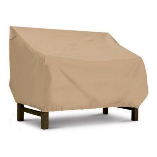 Classic Accessories Terrazzo Collection Bench / Loveseat Cover in Tan, Medium