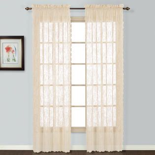 United Curtain Company   Windsor 56 x 72 eligant lace window panel