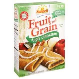 Sunbelt  Fruit and Grain Bars, Apple Cinnamon, 8 bars [11 oz (312 g)]