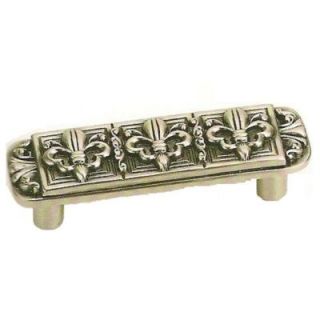 Laurey Fleur De Lis 3 in. Brushed Satin Nickel Pull 13417