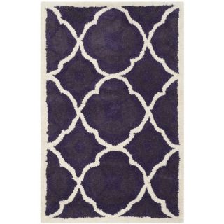 Safavieh Chatham Purple Moroccan Handmade Geometric Wool Rug (2 x 3