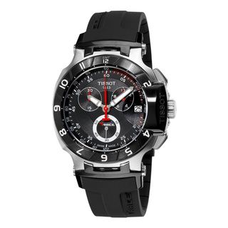 Tissot Mens T0484172705100 T Race Black Chronograph Dial Watch