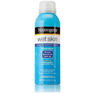 Neutrogena Wet Skin Sunscreen Spray Broad Spectrum SPF 50, 5 oz