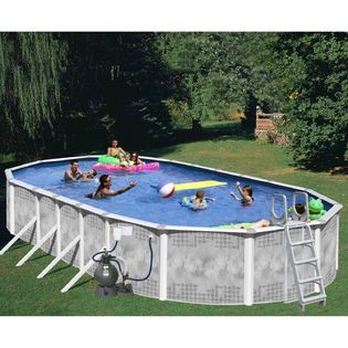 Swim N Play  30ft x 15ft x 52in Heritage Diamond Oval Pool Package