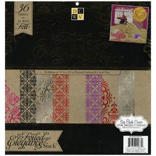 DIECUTS WITH A VIEW Elegance Paper Stack 12X12 48/Sheets 24 Designs