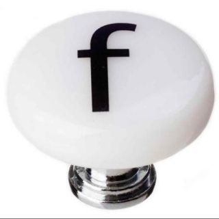 Letter f Round Knob