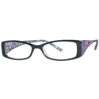 Daisy Fuentes Women's Nadia Eyeglass Frames, Black/Purple