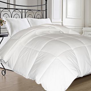 All Season Microfiber Feather Blend Comforter   13939335  