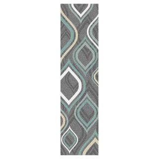 Mohawk Home Pedrin Gray and Silver Rectangular Indoor Tufted Runner (Common 2 x 8; Actual 24 in W x 96 in L x 0.5 ft Dia)