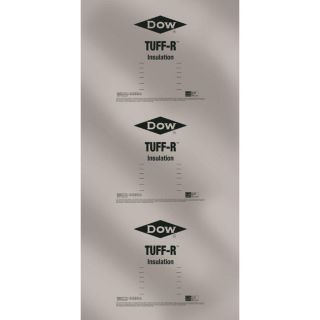 Dow Tuff R 43 Pack R6.5 Faced Polyisocyanurate Foam Board Insulation with Sound Barrier (Common 0.5 in x 4 ft x 8 ft; Actual 0.5 in x 4 ft x 8 ft)