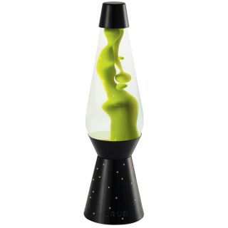 Neon Grande Neon Green/ Clear 27 inch Lava Lamp with Black Base