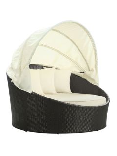 Cabo Outdoor Rattan Canopy Bed by Modway Outdoor