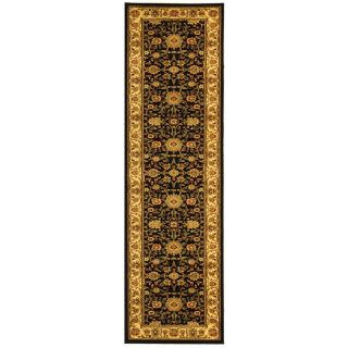 Safavieh Lyndhurst Black and Ivory Rectangular Indoor Machine Made Runner (Common 2 x 16; Actual 27 in W x 192 in L x 0.5 ft Dia)