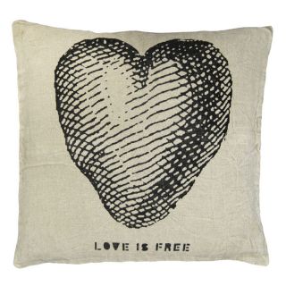 Love is Free Linen Throw Pillow by Sugarboo Designs
