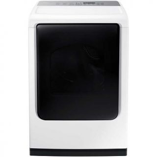 Samsung 7.4 cu. ft. Top Load Electric Dryer with Multi Steam Technology   White   8100719