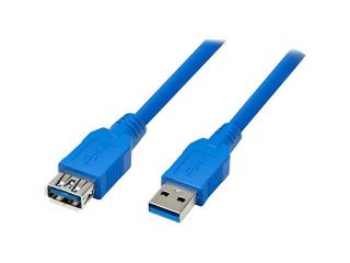 4xem 4XUSB3EXTAA6BL 6 Feet Blue USB 3.0 Extension Cable A To A M/F (Blue)