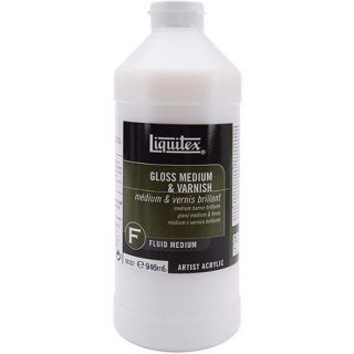 Liquitex Non Toxic Gloss Medium and Varnish, 32 Ounce