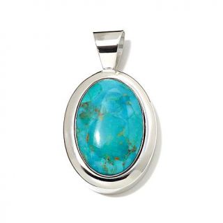 Jay King Reversible Lapis and Turquoise Sterling Silver Pendant   7692293