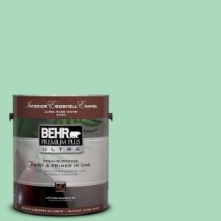 BEHR Premium Plus Ultra 1 gal. #P410 3 Shanghai Jade Eggshell Enamel Interior Paint 275001