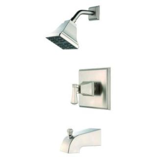 Pegasus Exhibit Single Handle 1 Spray Tub and Shower Faucet in Brushed Nickel 873 6004